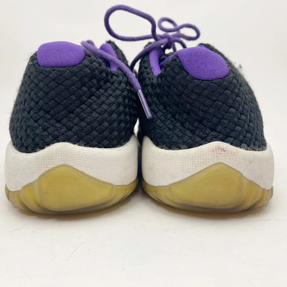 Nike Air Jordan Future Low Woven Black Purple 724814-032 Sneakers Kids Size 6Y